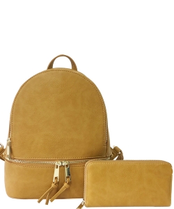 Fashion 2-in-1 Backpack LP1062W MUSTARD